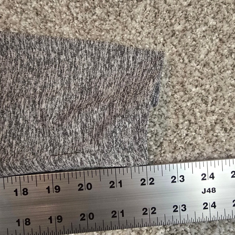 Exarus Mens 3XL Gray Space Dye Quarter Zip Pullover Performance Shirt Pocket - Picture 6 of 7